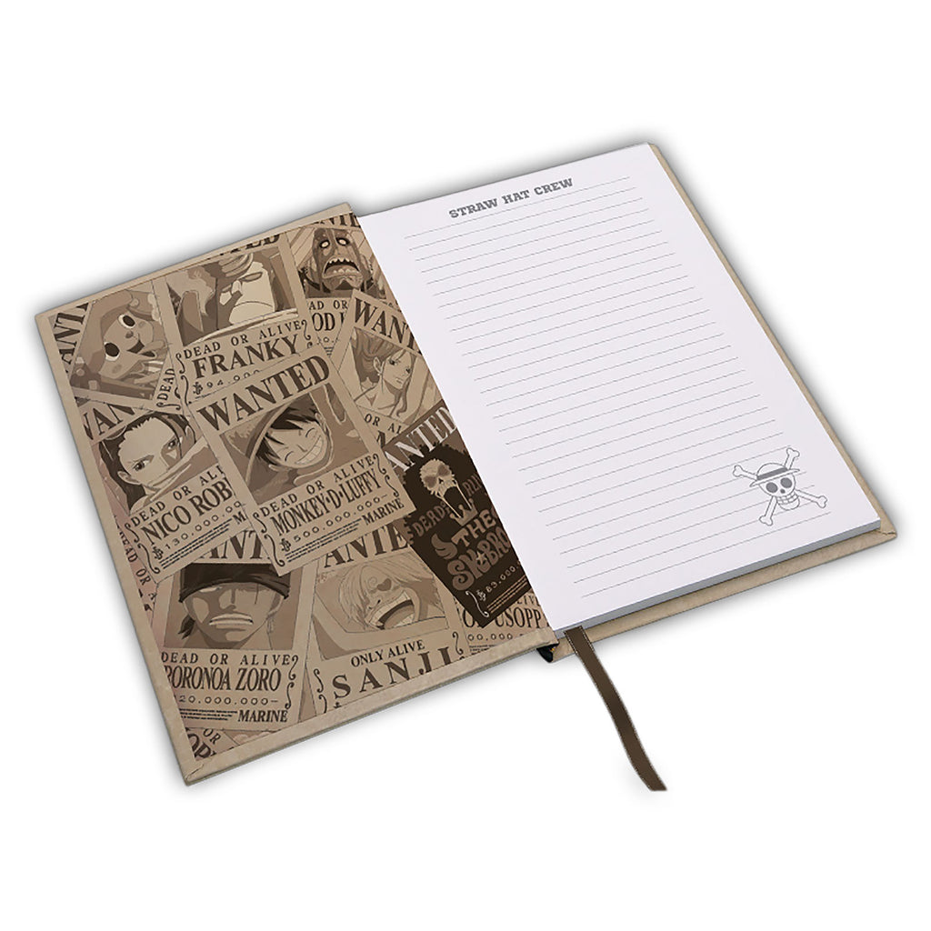 Produktbild One Piece - Wanted Luffy Notizbuch A5