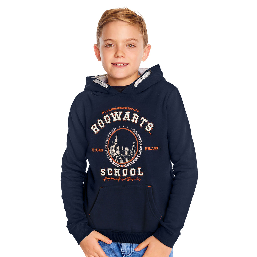 Produktbild Harry Potter - Hogwarts School Kinder Hoodie blau