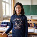 Produktbild Harry Potter - Hogwarts School Kinder Hoodie blau