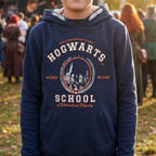 Produktbild Harry Potter - Hogwarts School Kinder Hoodie blau