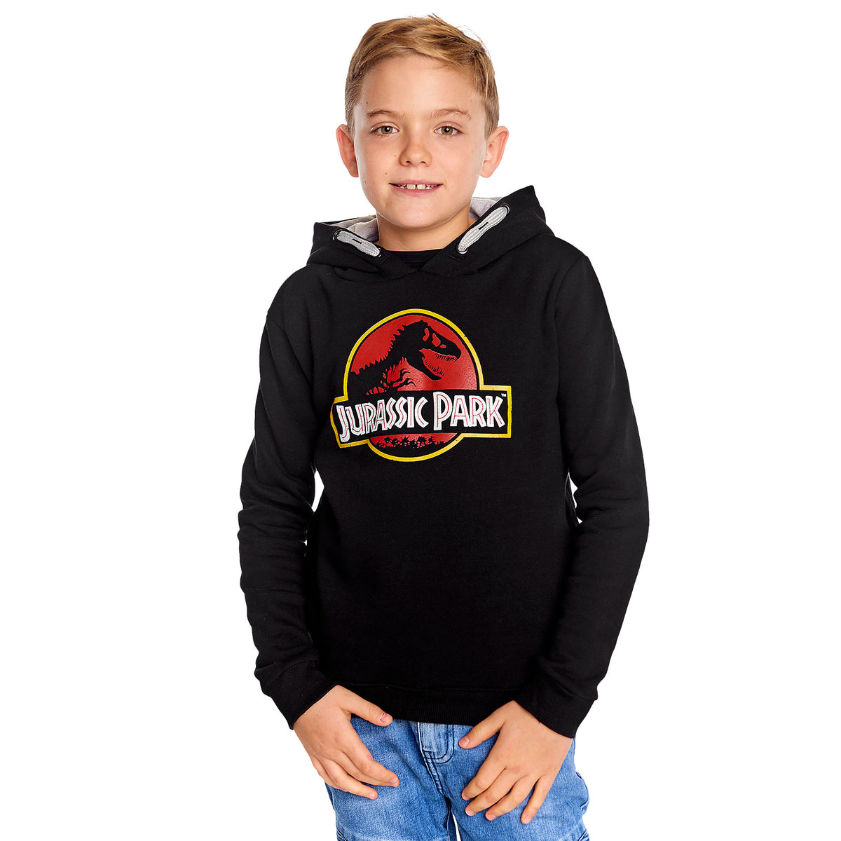 Produktbild Jurassic Park - Movie Logo Kinder Hoodie schwarz
