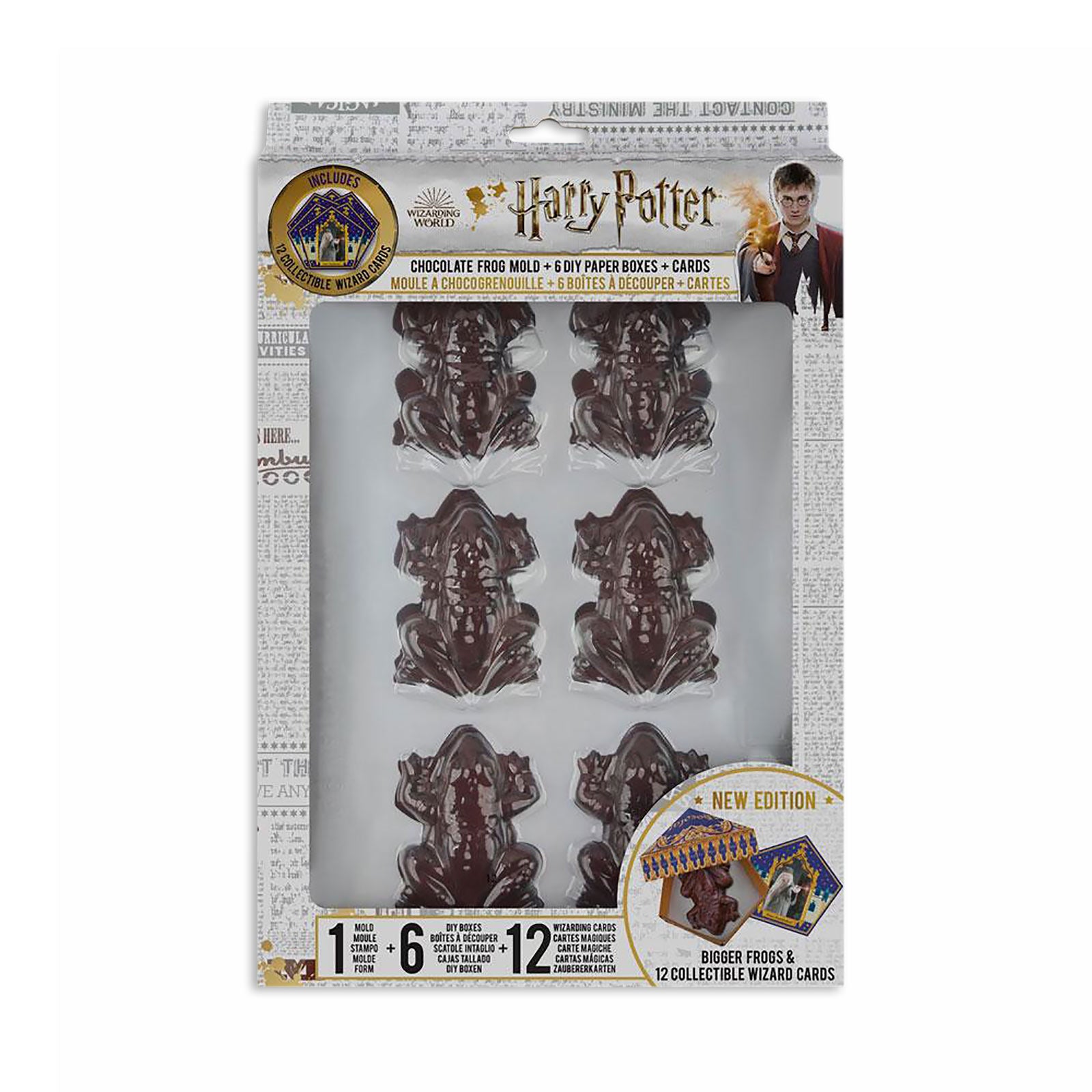 Produktbild Schokofrosch Pralinenform Set mit Sammelkarten - Harry Potter