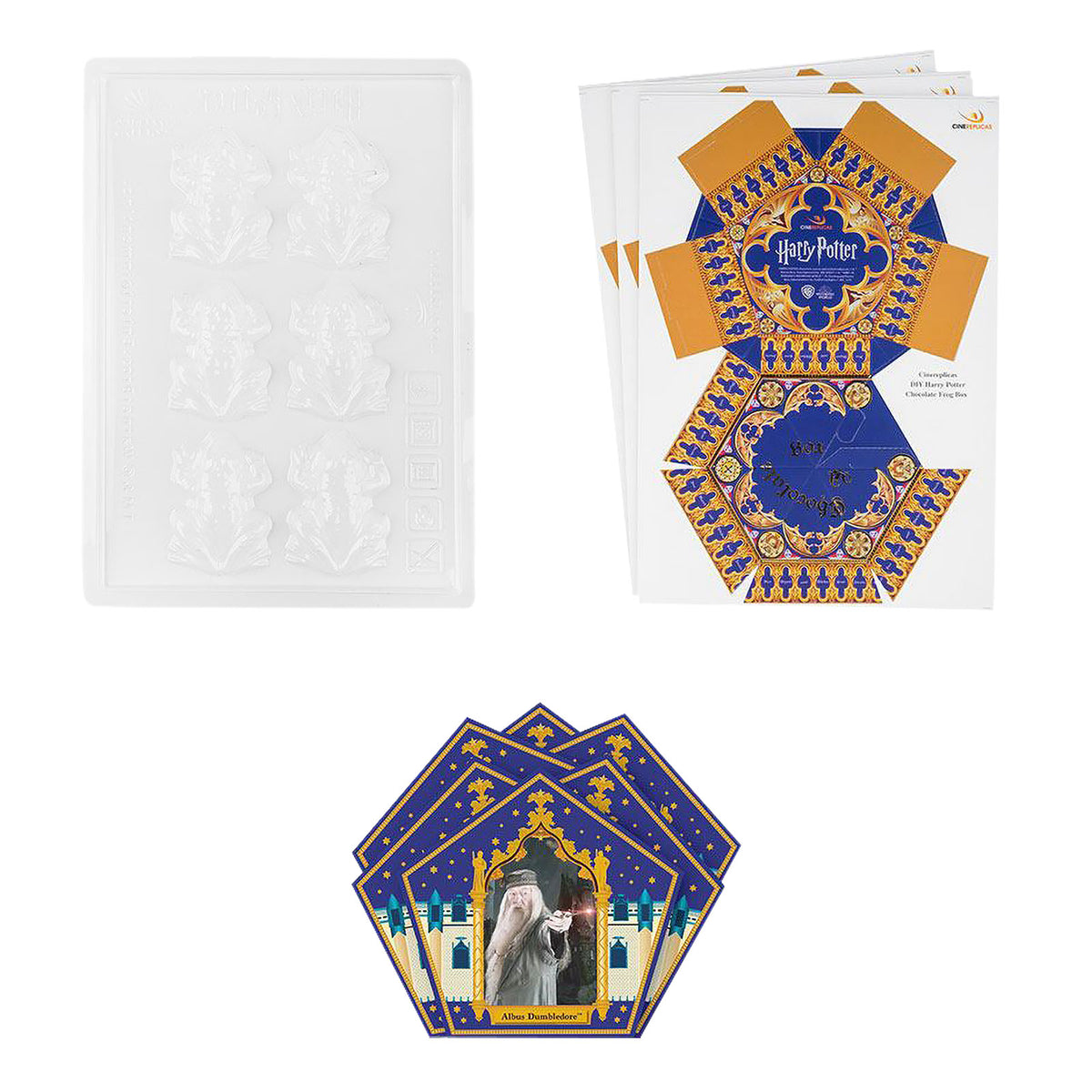 Produktbild Schokofrosch Pralinenform Set mit Sammelkarten - Harry Potter