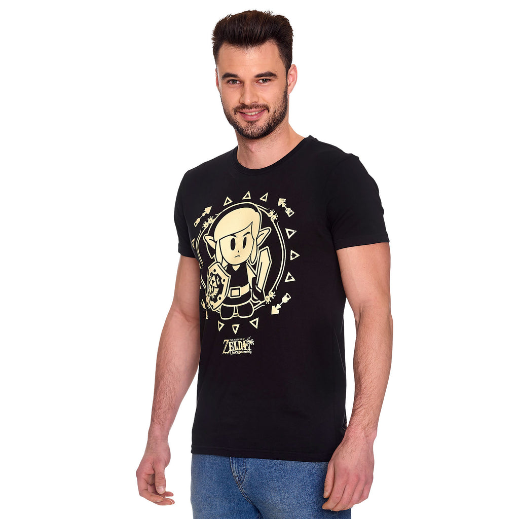 Produktbild Zelda - Link's Awakening Tribal T-Shirt schwarz