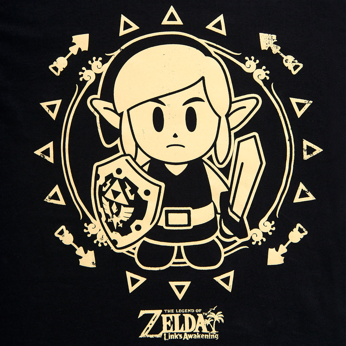 Produktbild Zelda - Link's Awakening Tribal T-Shirt schwarz