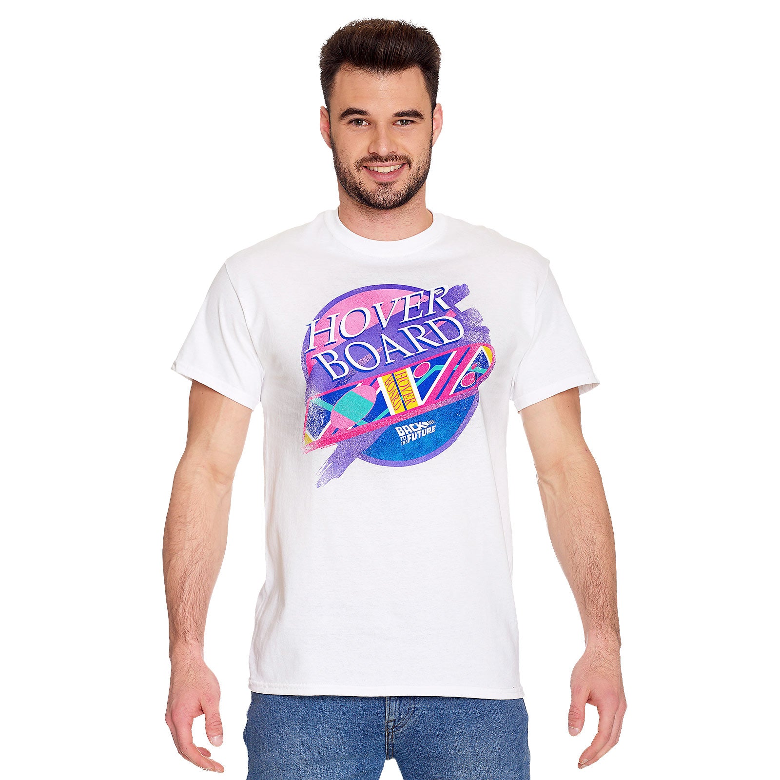Produktbild Zurück in die Zukunft - Hover Board T-Shirt weiß