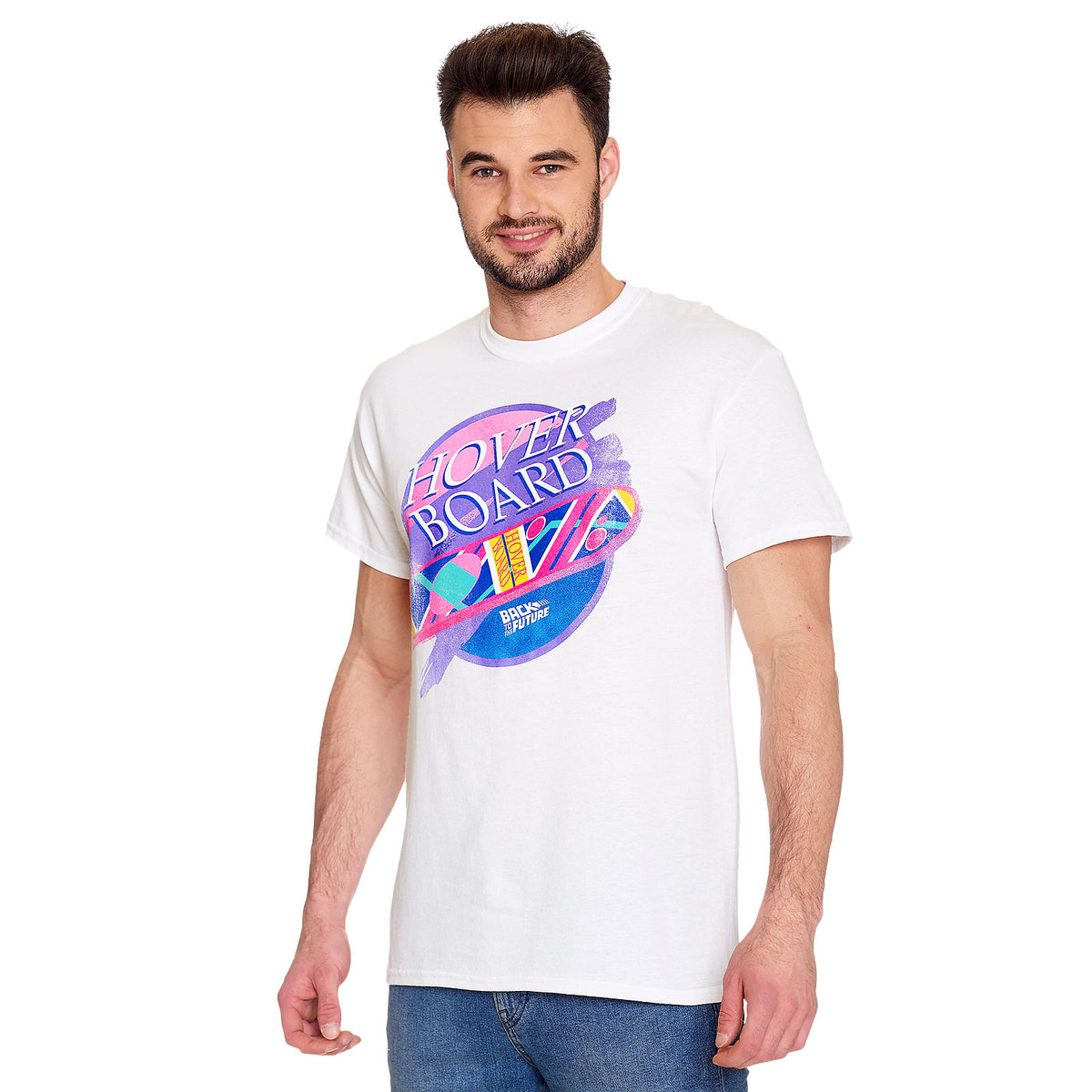 Produktbild Zurück in die Zukunft - Hover Board T-Shirt weiß