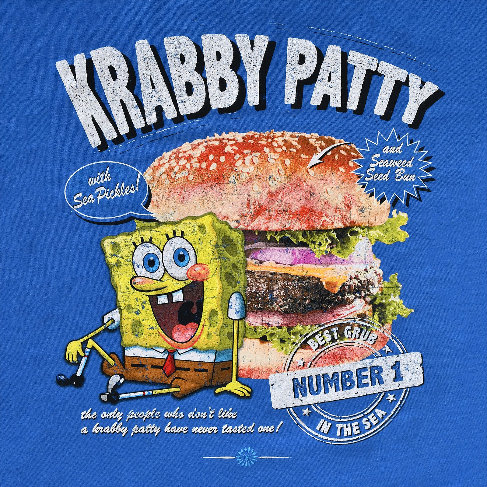 Produktbild SpongeBob - Krabby Patty T-Shirt blau