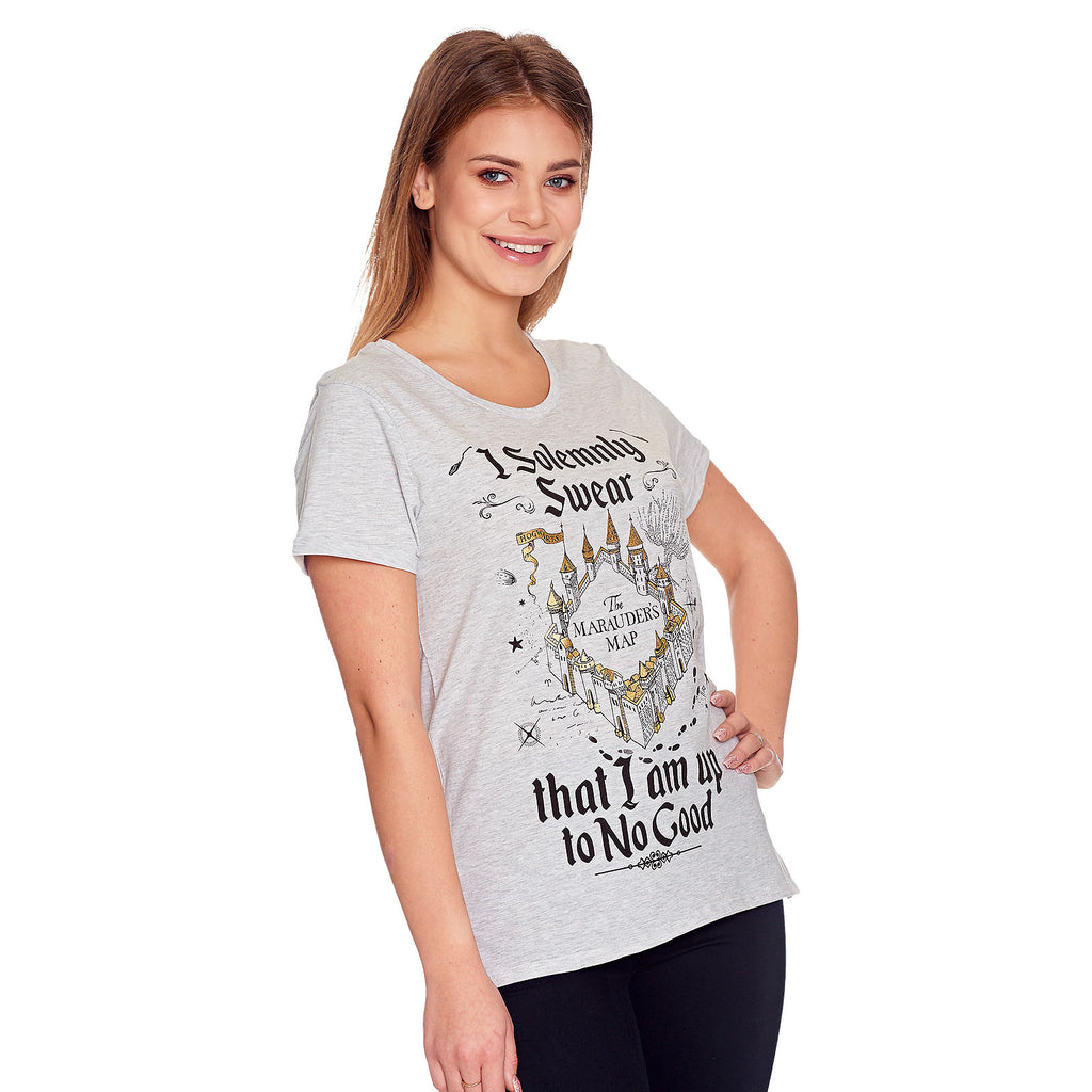 Produktbild Harry Potter - Karte des Rumtreibers T-Shirt Damen grau