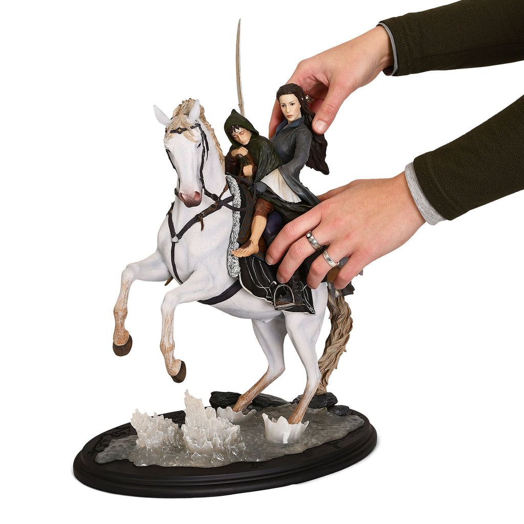 Produktbild Der Herr der Ringe - Arwen & Frodo auf Asfaloth Figur 48 cm deluxe