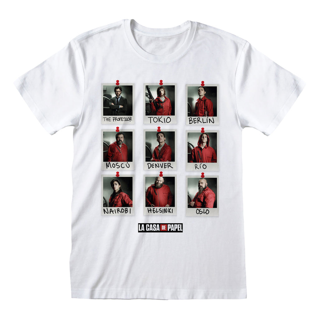 Produktbild Haus des Geldes - Polaroid T-Shirt weiß