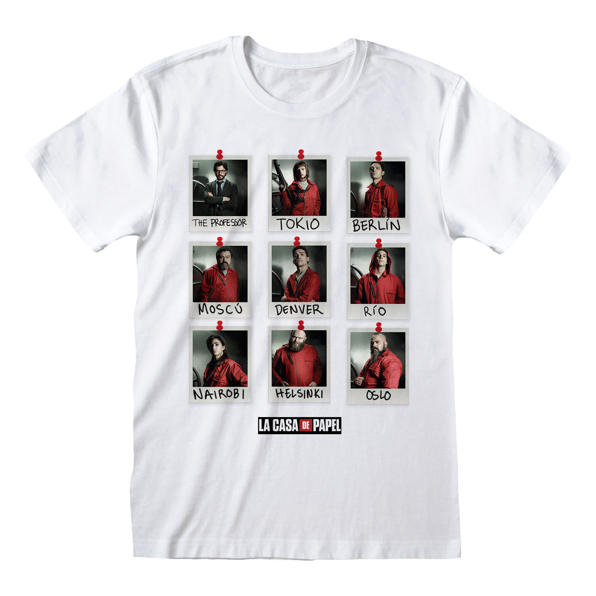 Produktbild Haus des Geldes - Polaroid T-Shirt weiß