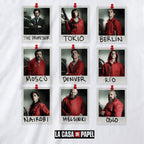 Produktbild Haus des Geldes - Polaroid T-Shirt weiß