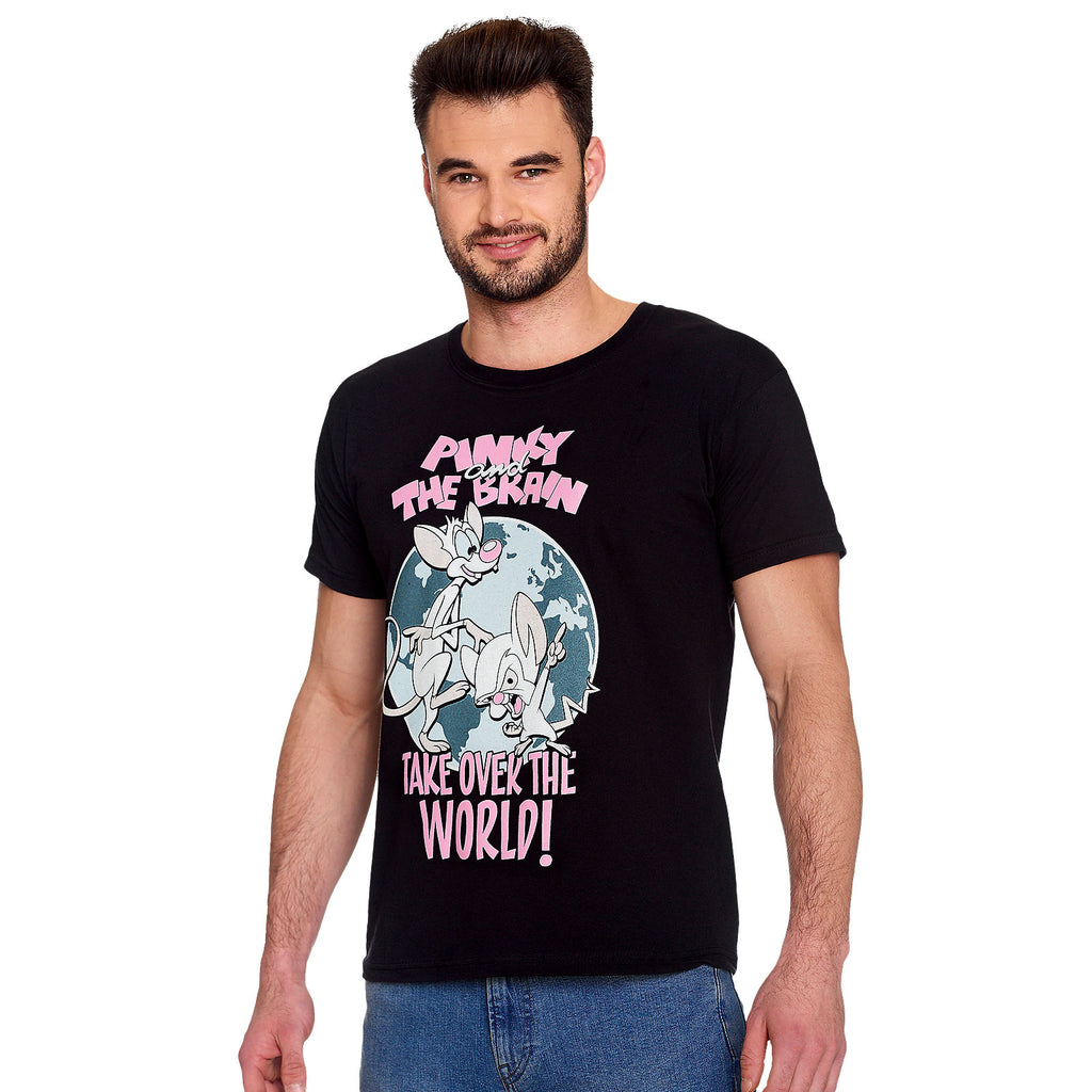 Produktbild Pinky und der Brain - Take Over The World T-Shirt schwarz