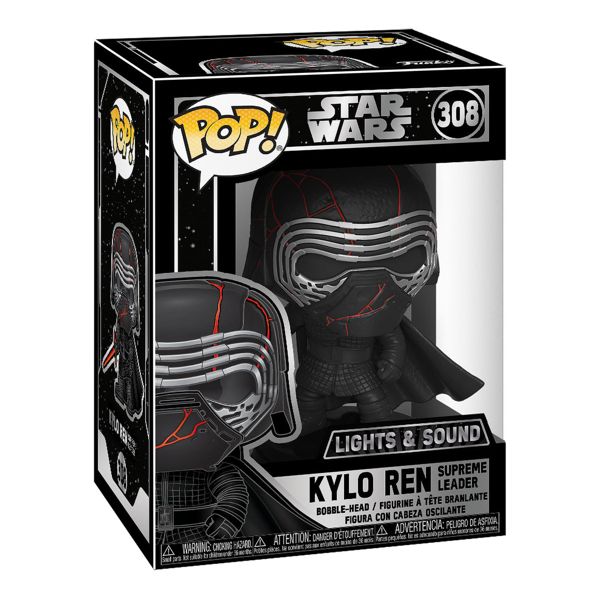Produktbild Star Wars - Kylo Ren Funko Pop Wackelkopf-Figur mit Licht und Sound