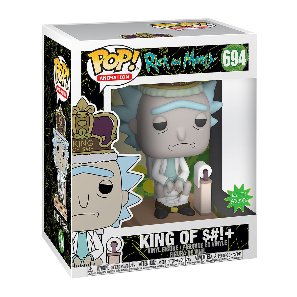 Produktbild Rick and Morty - King Rick mit Sound Funko Pop Figur 17 cm