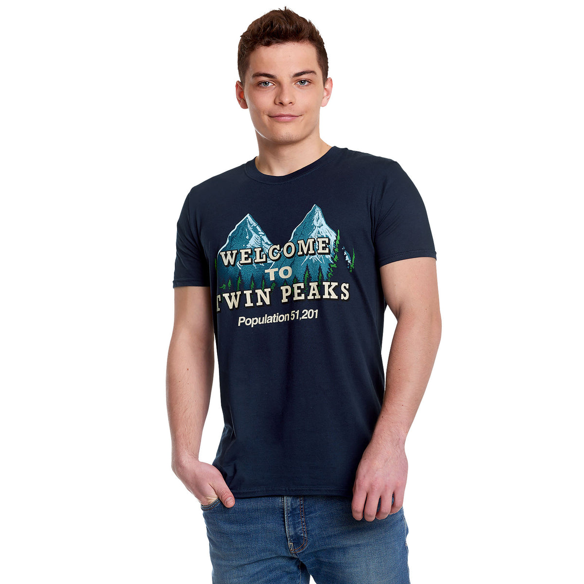 Produktbild Twin Peaks - Welcome to Twin Peaks T-Shirt blau