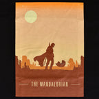 Produktbild The Mandalorian Retro Poster T-Shirt schwarz - Star Wars