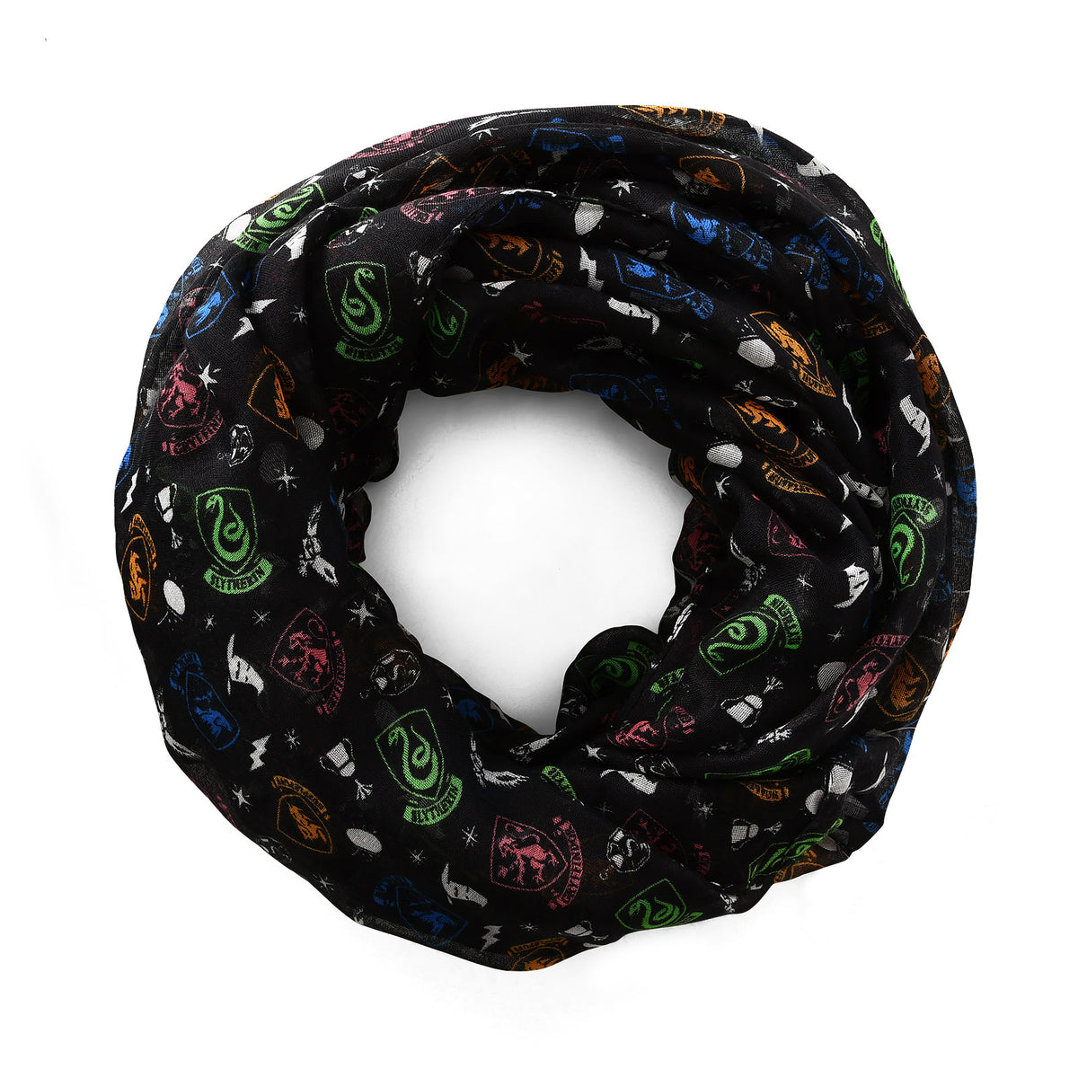 Produktbild Harry Potter - Hogwarts Wappen Loop Schal schwarz