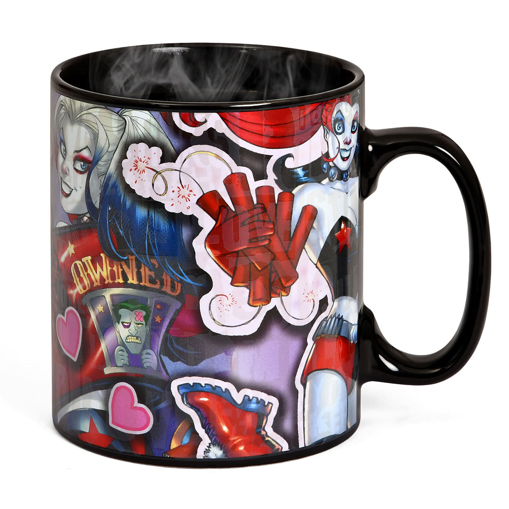 Produktbild Harley Quinn Comic Thermoeffekt Tasse