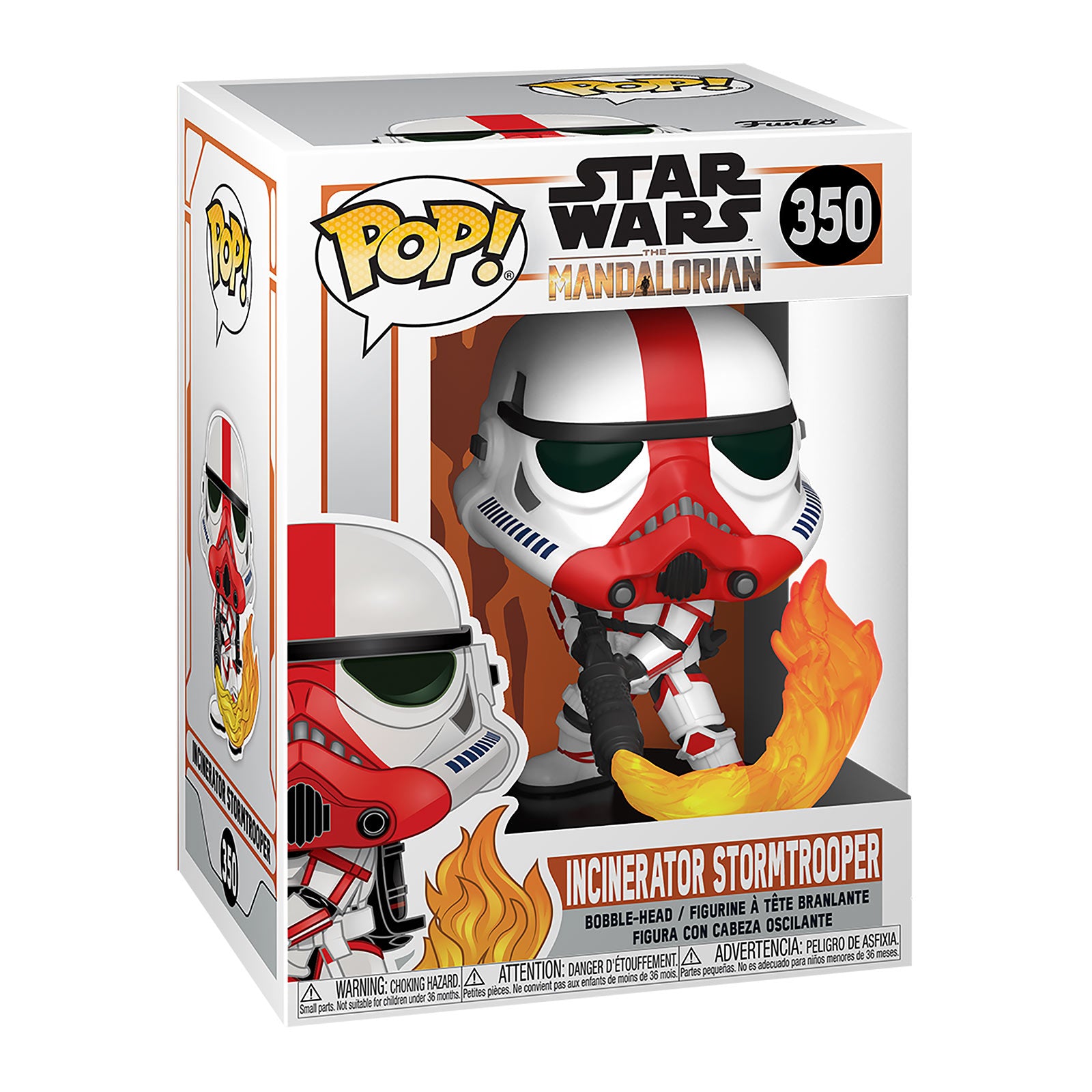 Produktbild Incinerator Stormtrooper Funko Pop Wackelkopf-Figur - Star Wars The Mandalorian