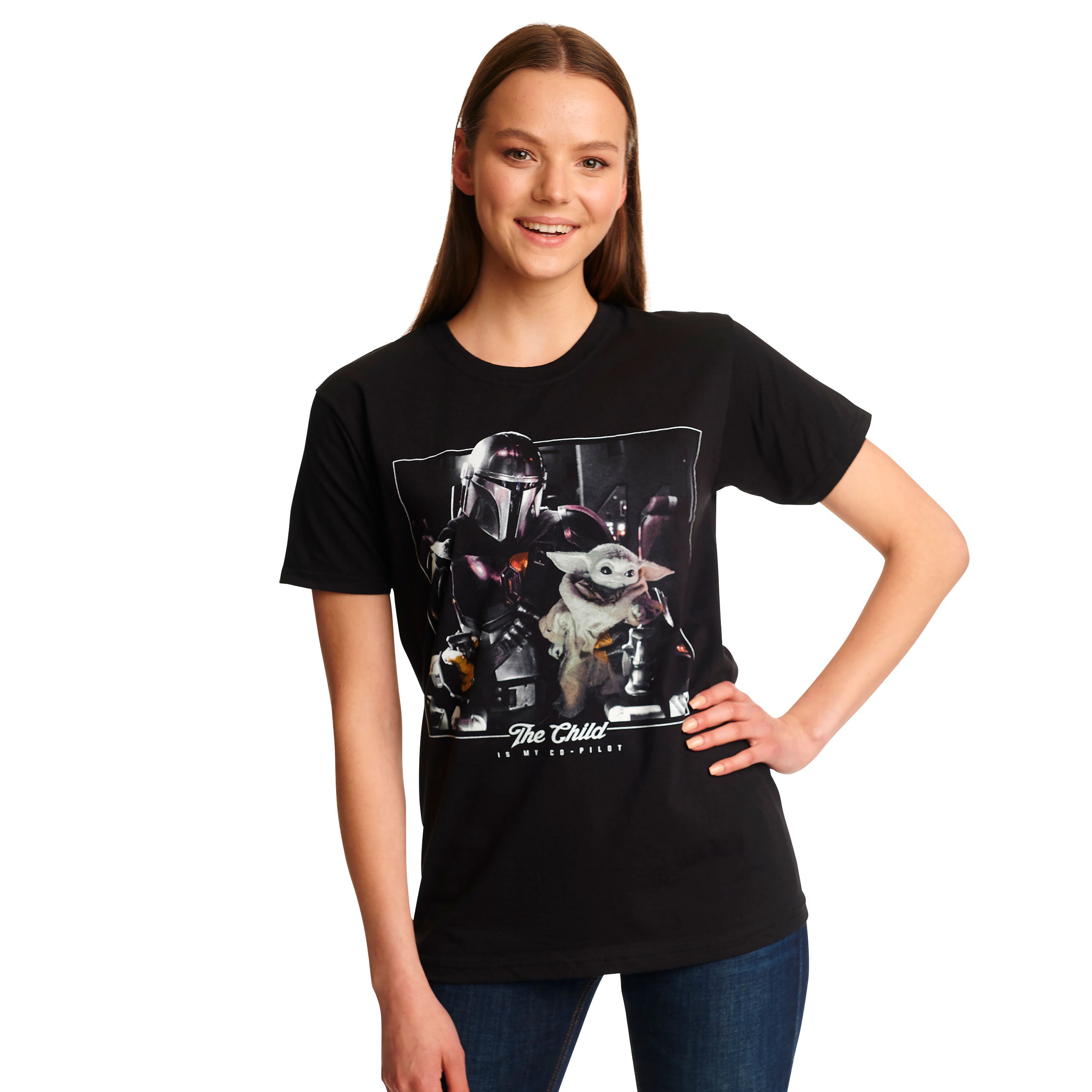Produktbild The Child is My Co-Pilot T-Shirt schwarz - Star Wars The Mandalorian