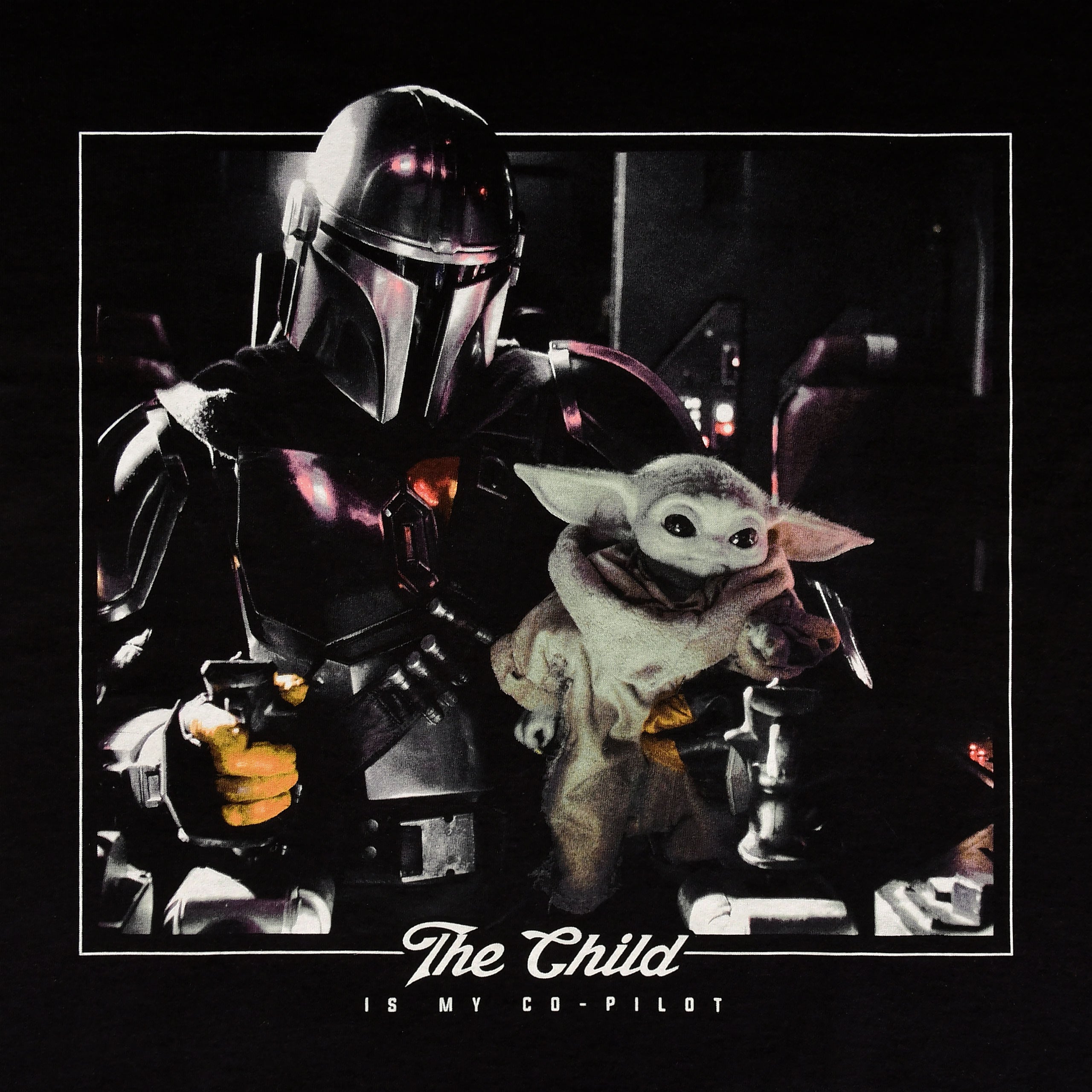 Produktbild The Child is My Co-Pilot T-Shirt schwarz - Star Wars The Mandalorian
