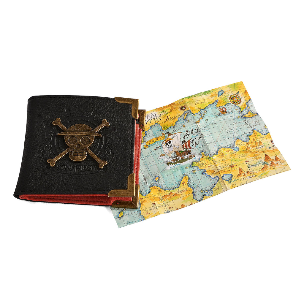 Produktbild One Piece - Strohhutbande Skull Metall Logo Geldbörse