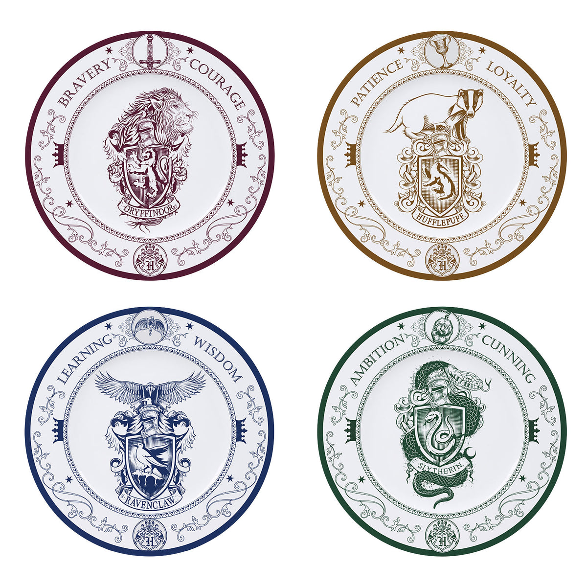 Produktbild Harry Potter - Hogwarts Häuser Tellerset