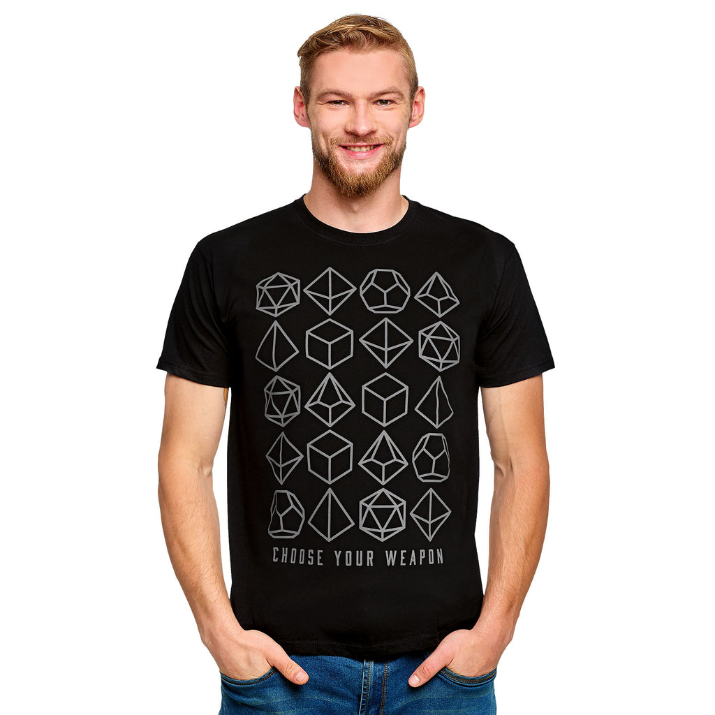 Produktbild Choose Your Weapon Dice T-Shirt schwarz