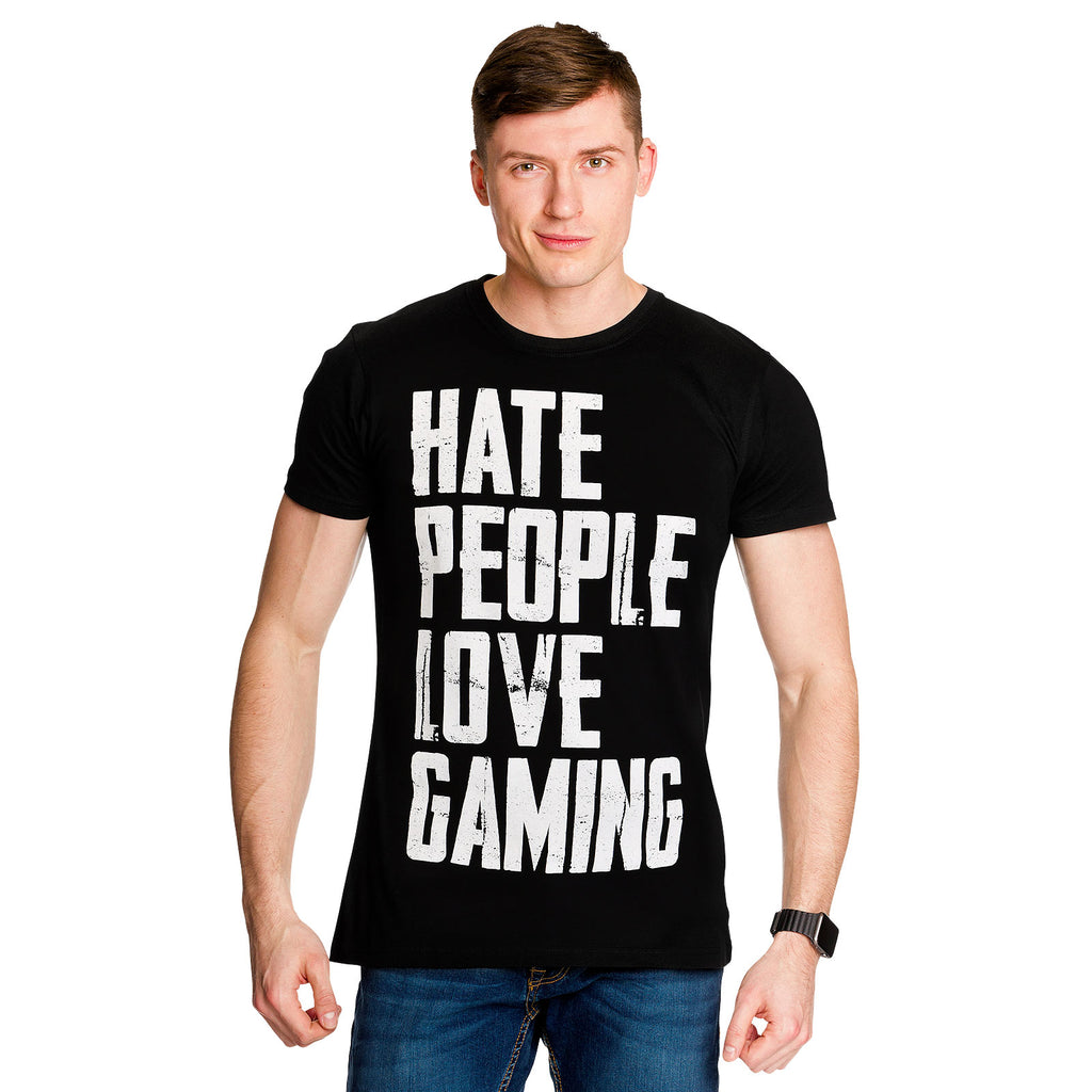 Produktbild Hate People Love Gaming T-Shirt schwarz
