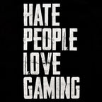 Produktbild Hate People Love Gaming T-Shirt schwarz
