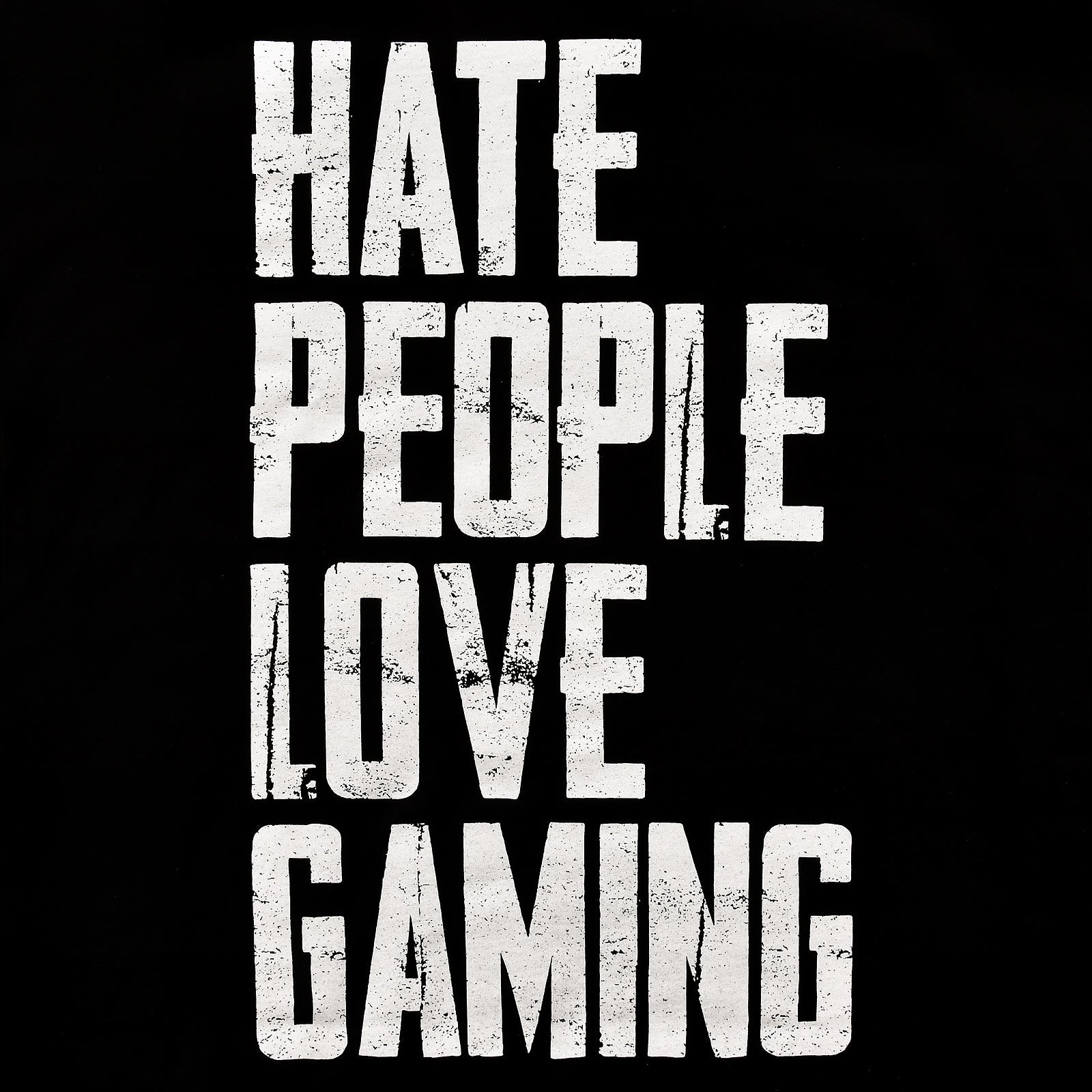 Produktbild Hate People Love Gaming T-Shirt schwarz