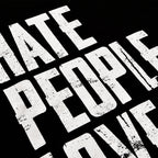 Produktbild Hate People Love Gaming T-Shirt schwarz