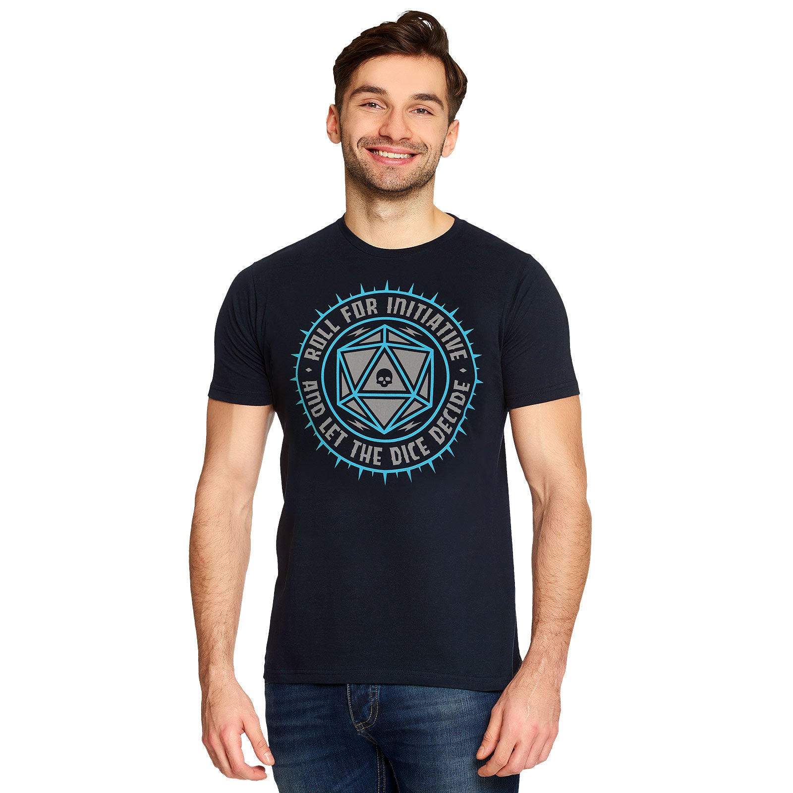 Produktbild Pen & Paper Let The Dice Decide T-Shirt blau
