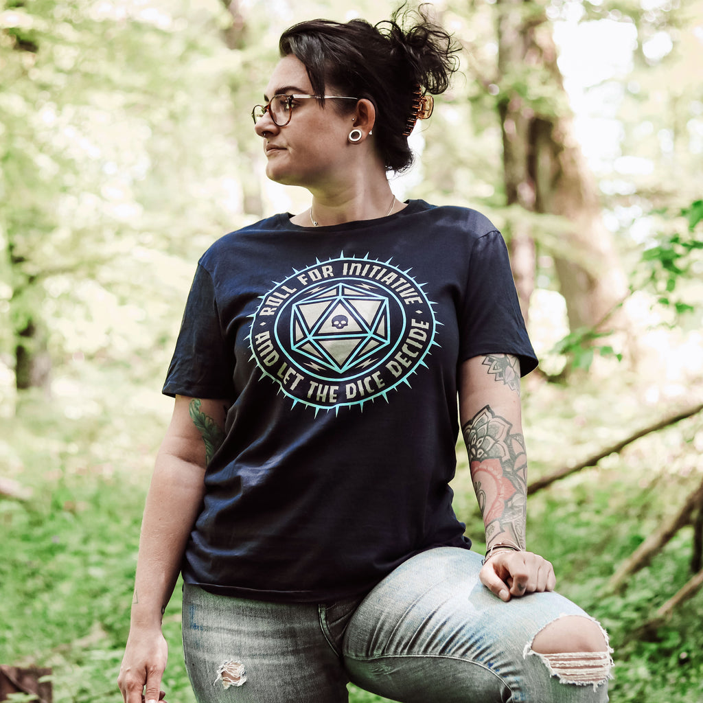 Produktbild Pen & Paper Let The Dice Decide T-Shirt blau