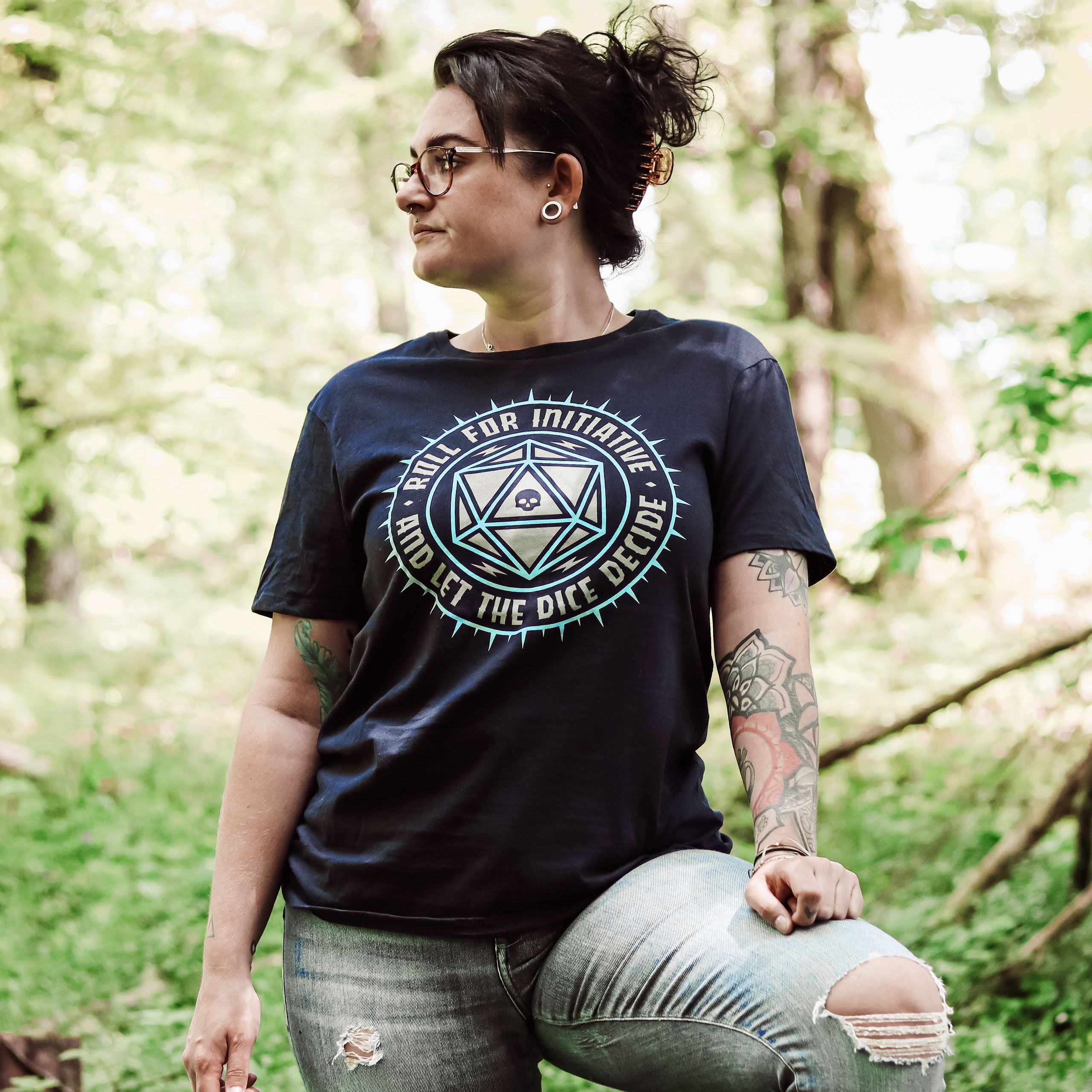 Produktbild Pen & Paper Let The Dice Decide T-Shirt blau