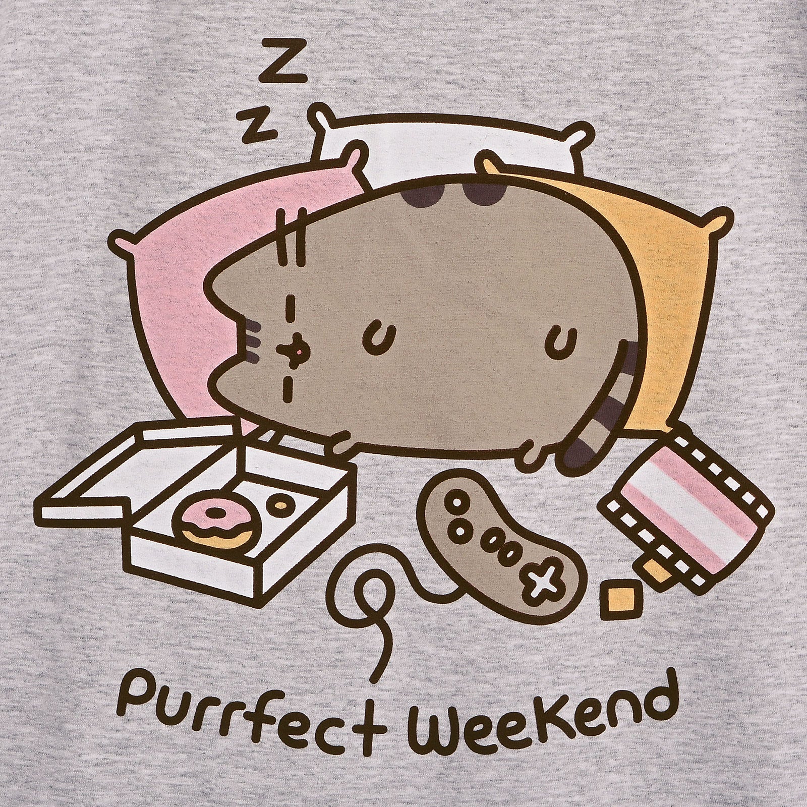 Produktbild Pusheen - Purrfect Weekend Damen T-Shirt grau