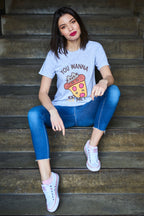 Product image Pusheen - You Wanna Pizza Me T-Shirt grey
