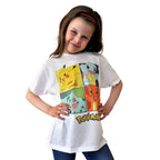 Produktbild Pokemon - Kanto-Starter T-Shirt Kinder weiß