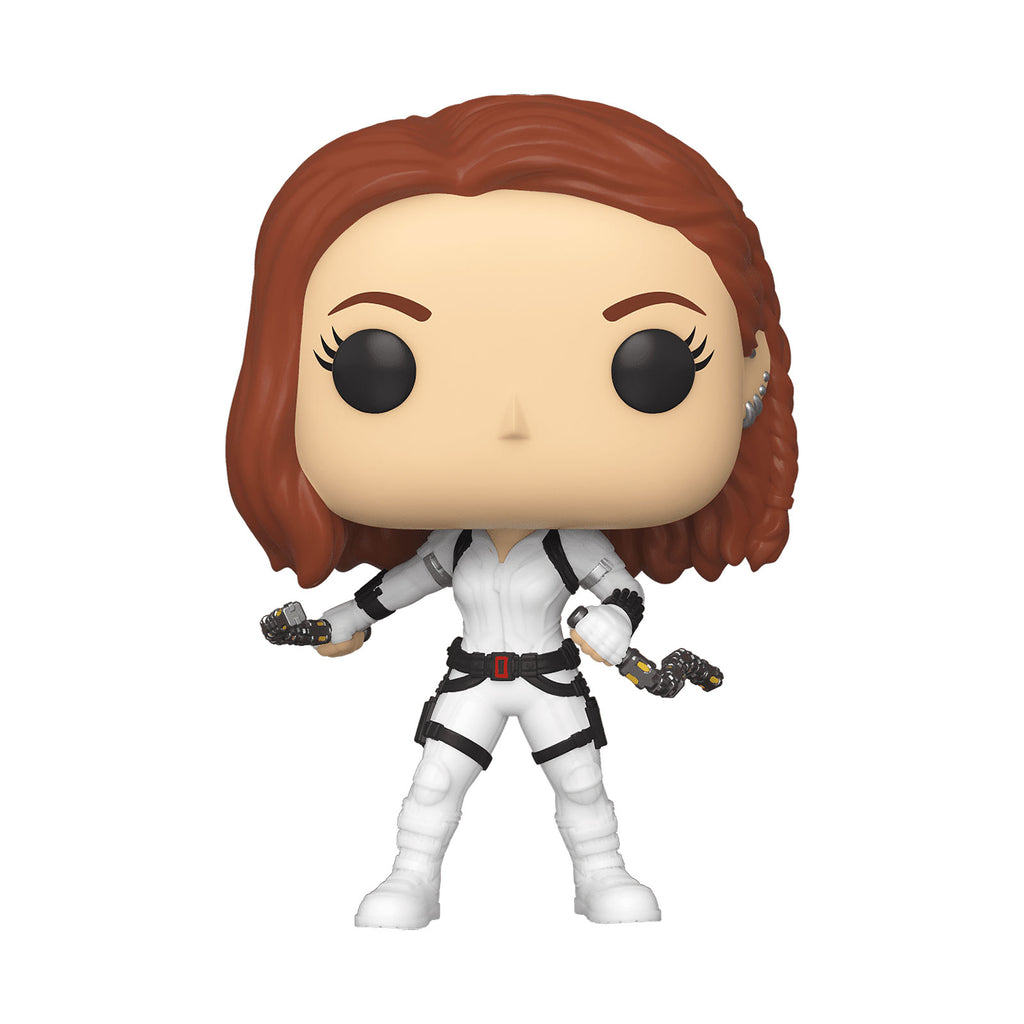 Produktbild Black Widow White Suit Funko Pop Wackelkopf-Figur