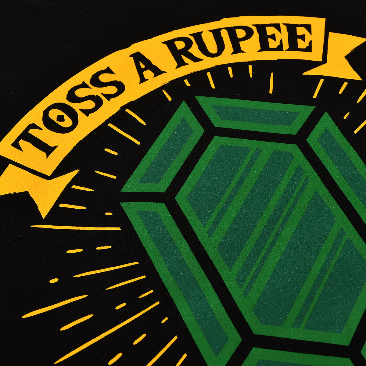 Produktbild Toss a Rupee to Your Hero T-Shirt für Zelda Fans schwarz