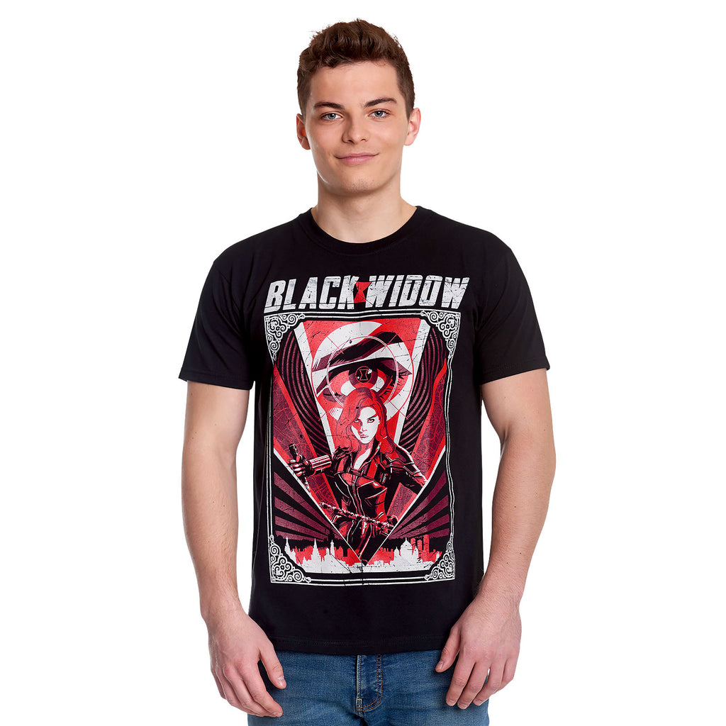 Produktbild Black Widow - Eye in the Sky Movie T-Shirt schwarz