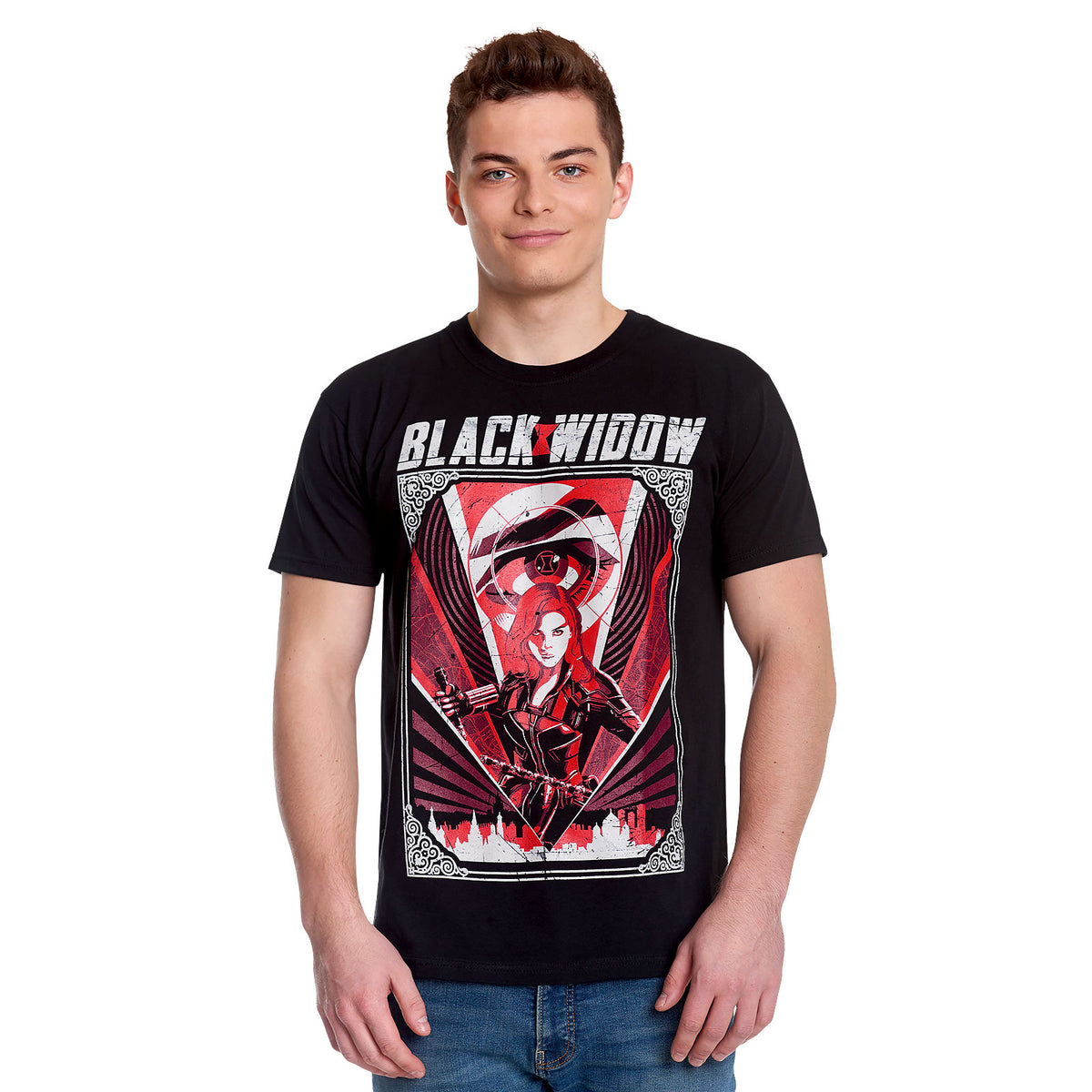 Produktbild Black Widow - Eye in the Sky Movie T-Shirt schwarz