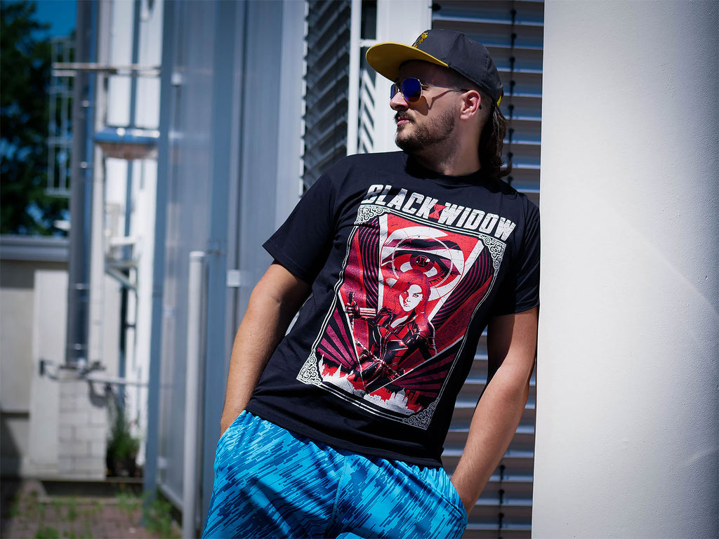Produktbild Black Widow - Eye in the Sky Movie T-Shirt schwarz
