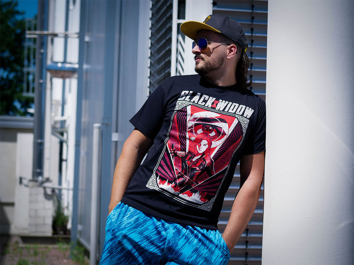 Produktbild Black Widow - Eye in the Sky Movie T-Shirt schwarz