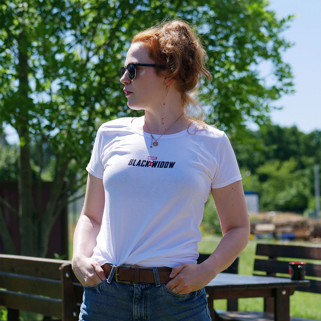 Produktbild Black Widow - Big Face T-Shirt Damen weiß