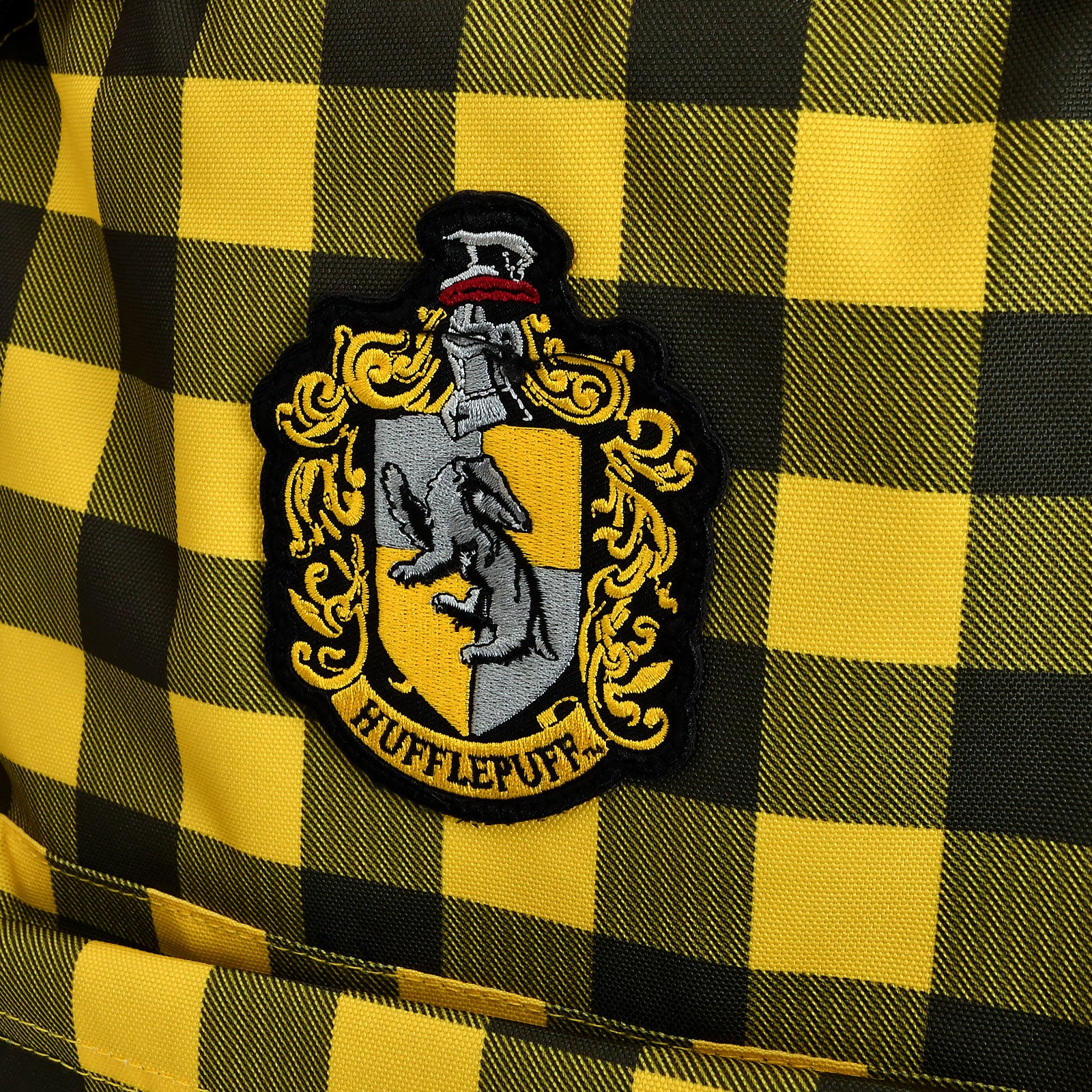 Produktbild Harry Potter - Hufflepuff Wappen Karo Rucksack