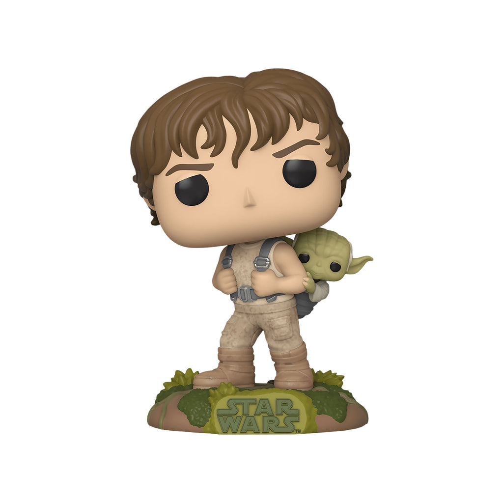 Produktbild Star Wars - Luke mit Yoda Funko Pop Wackelkopf-Figur