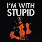 Produktbild Deadpool - I'm With Stupid T-Shirt schwarz
